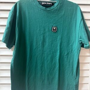 Palm Angels Teal Short Sleeve Tee